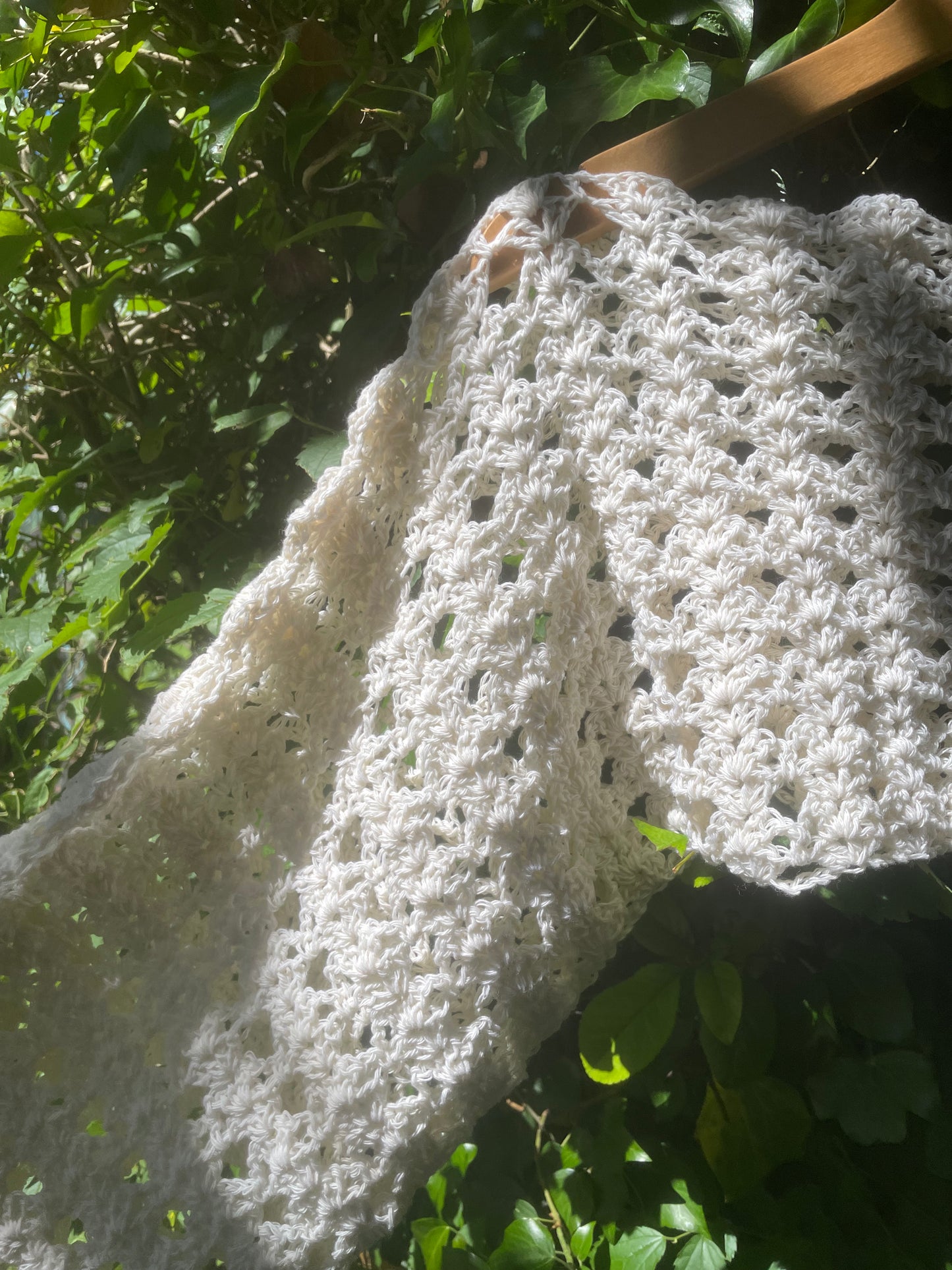 Copri spalle traforato uncinetto cotone fatto a mano | Lab Knit & Crochet