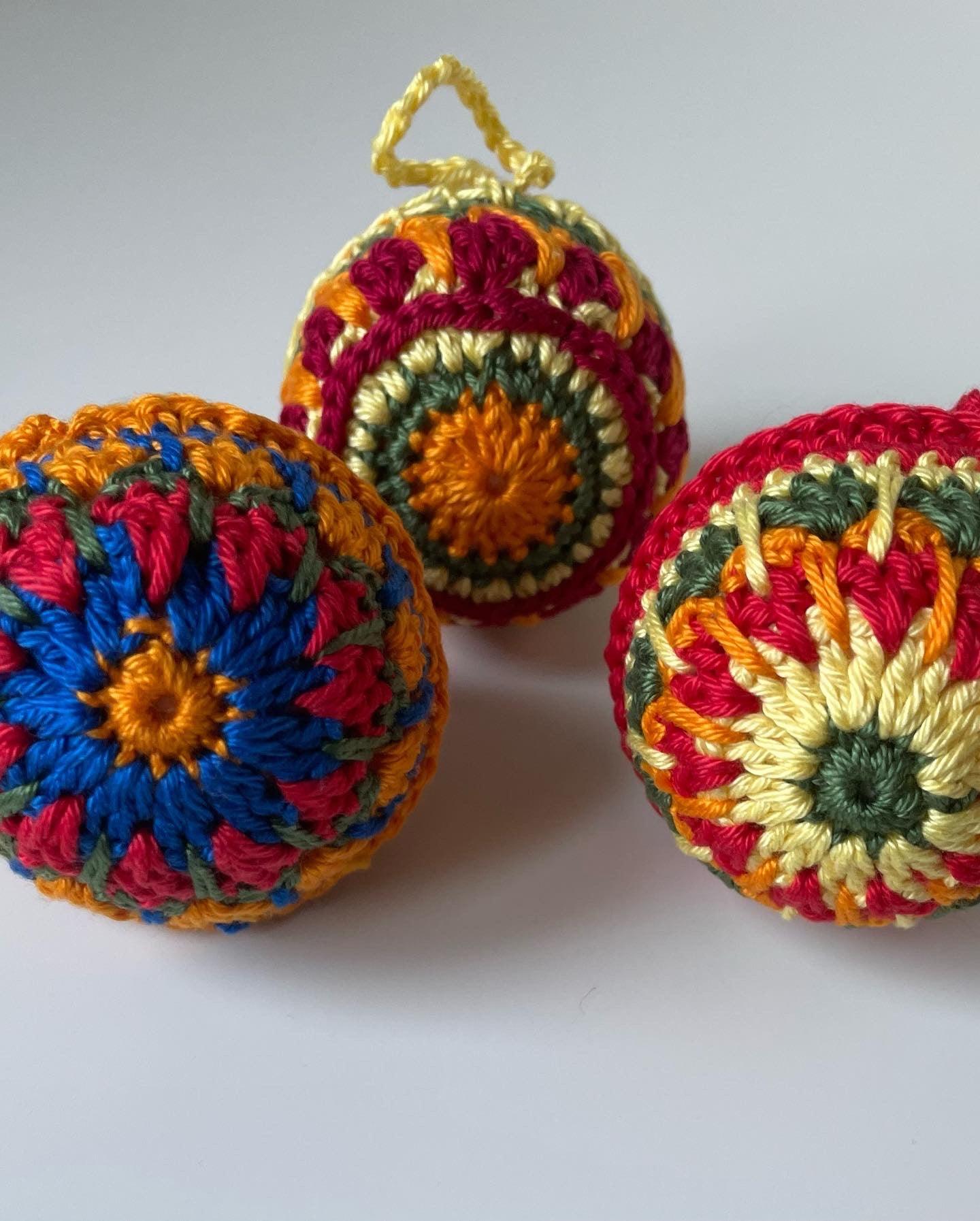 Palline di natale piccole - Lab.knitandcrochet