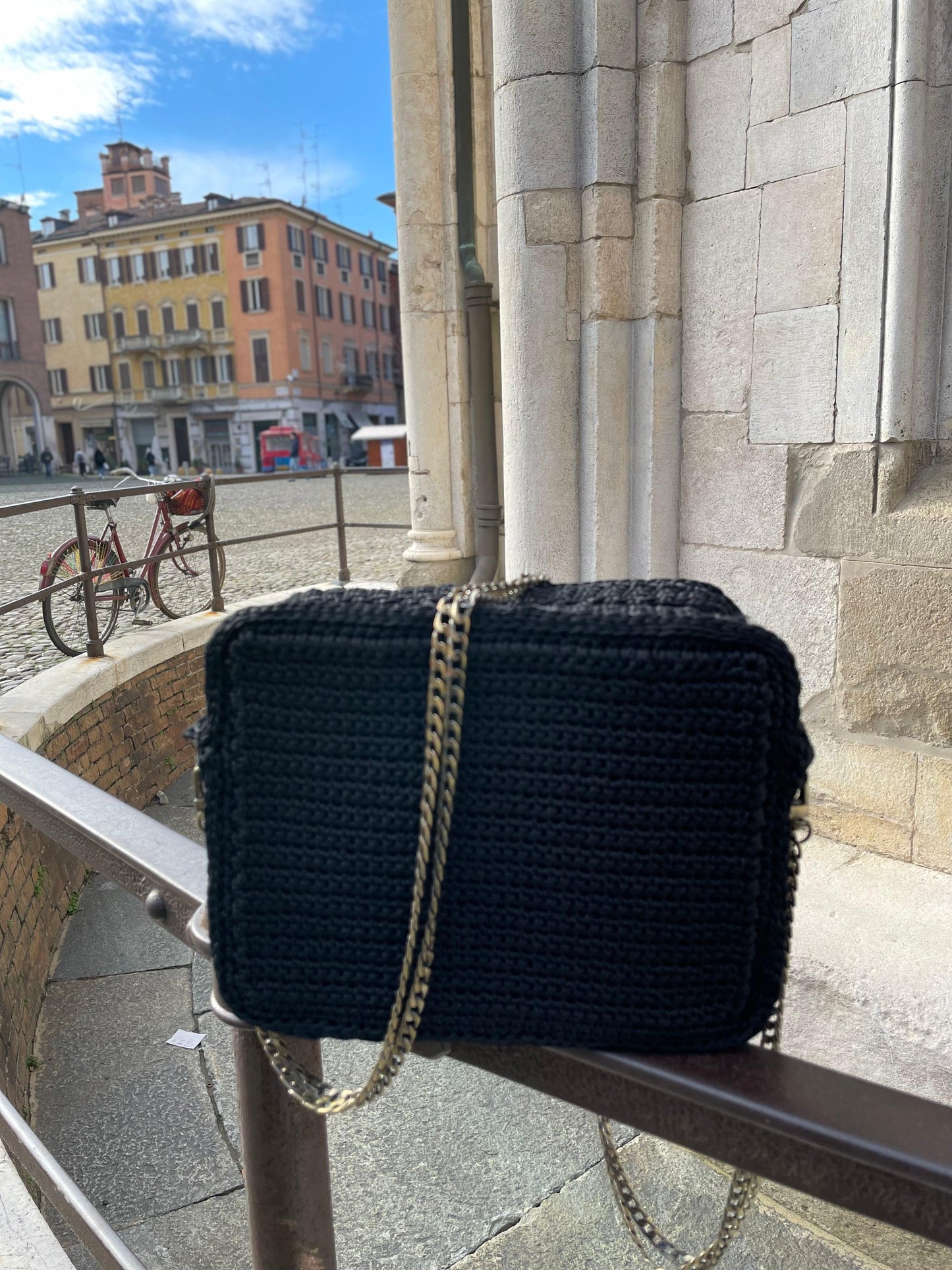 Borsa tracolla Lady Bird - Lab.knitandcrochet