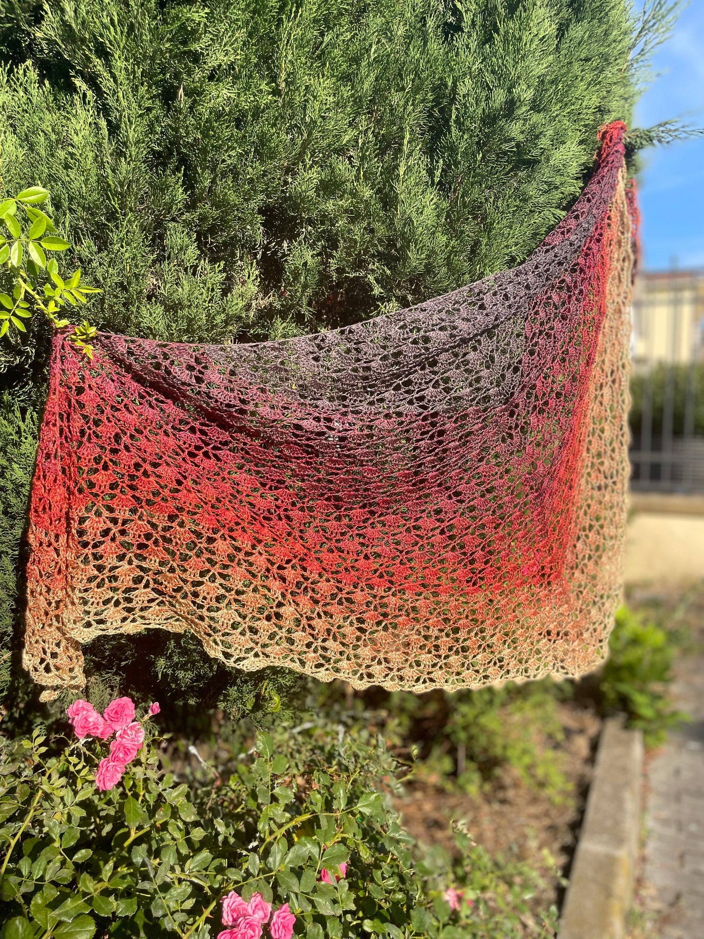 Scialle Sunset - Lab.knitandcrochet