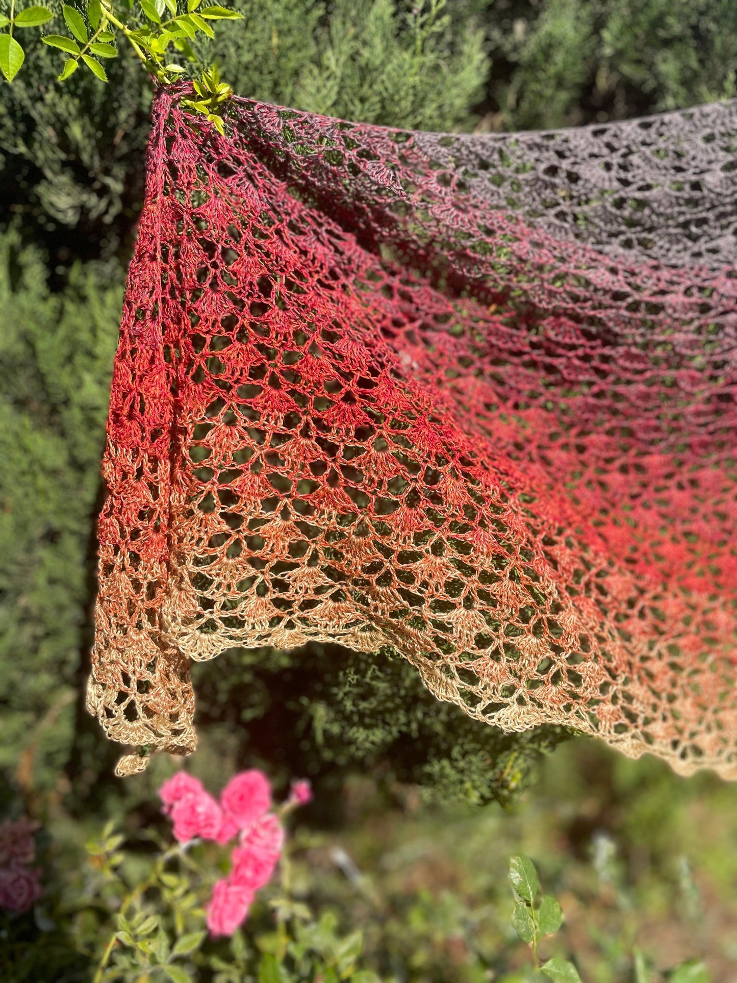 Scialle Sunset - Lab.knitandcrochet