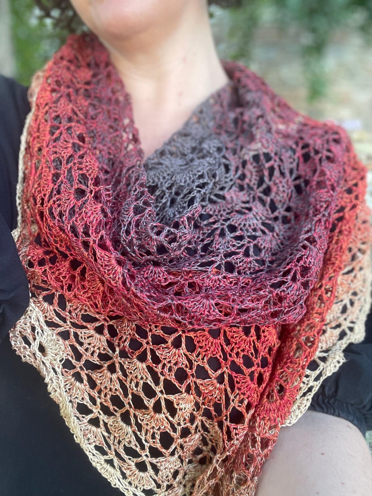 Scialle Sunset - Lab.knitandcrochet