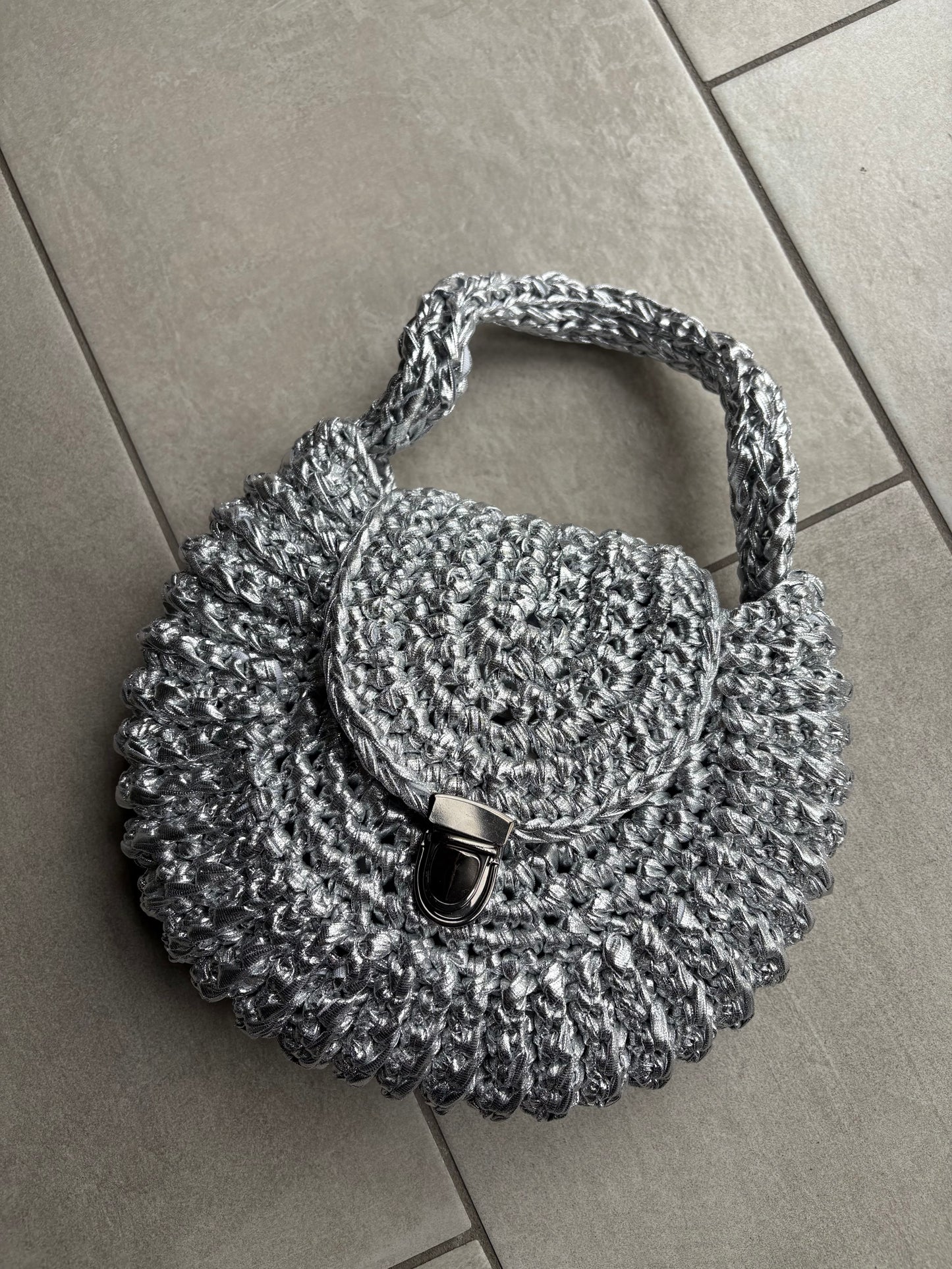 Oreo bag Grande realizzata a mano a uncinetto- Lab.knitandcrochet