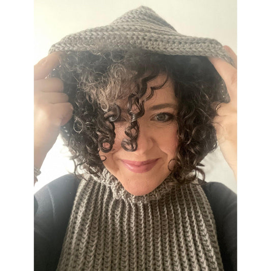 Balahood ai ferri lana merino fatto a mano | Lab Knit & Crochet