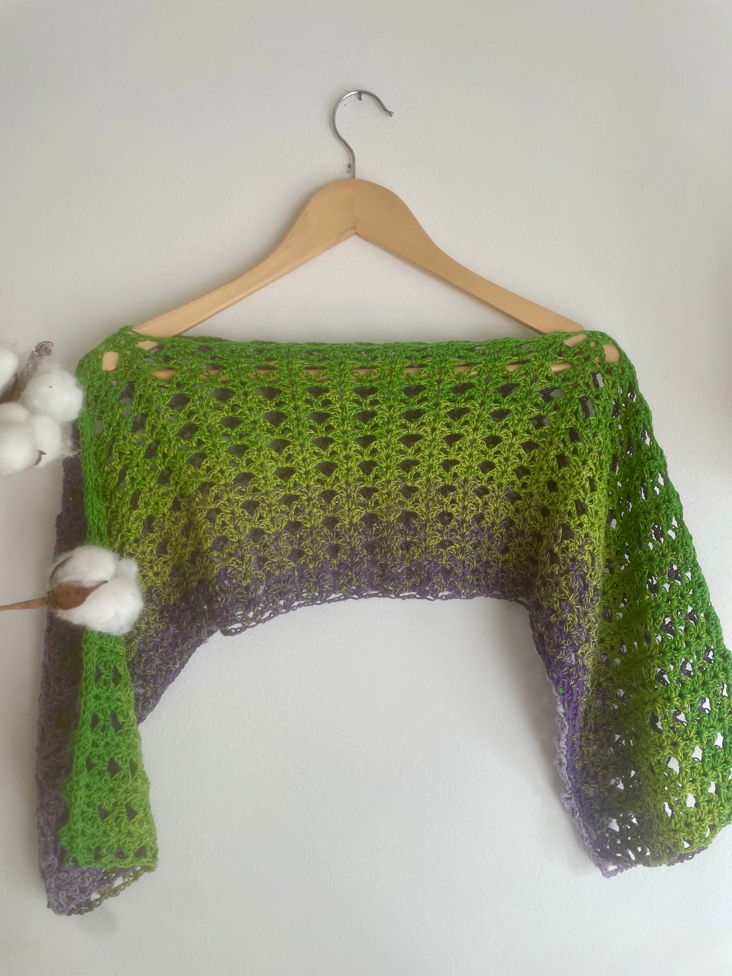 Copri spalle traforato uncinetto cotone fatto a mano | Lab Knit & Crochet
