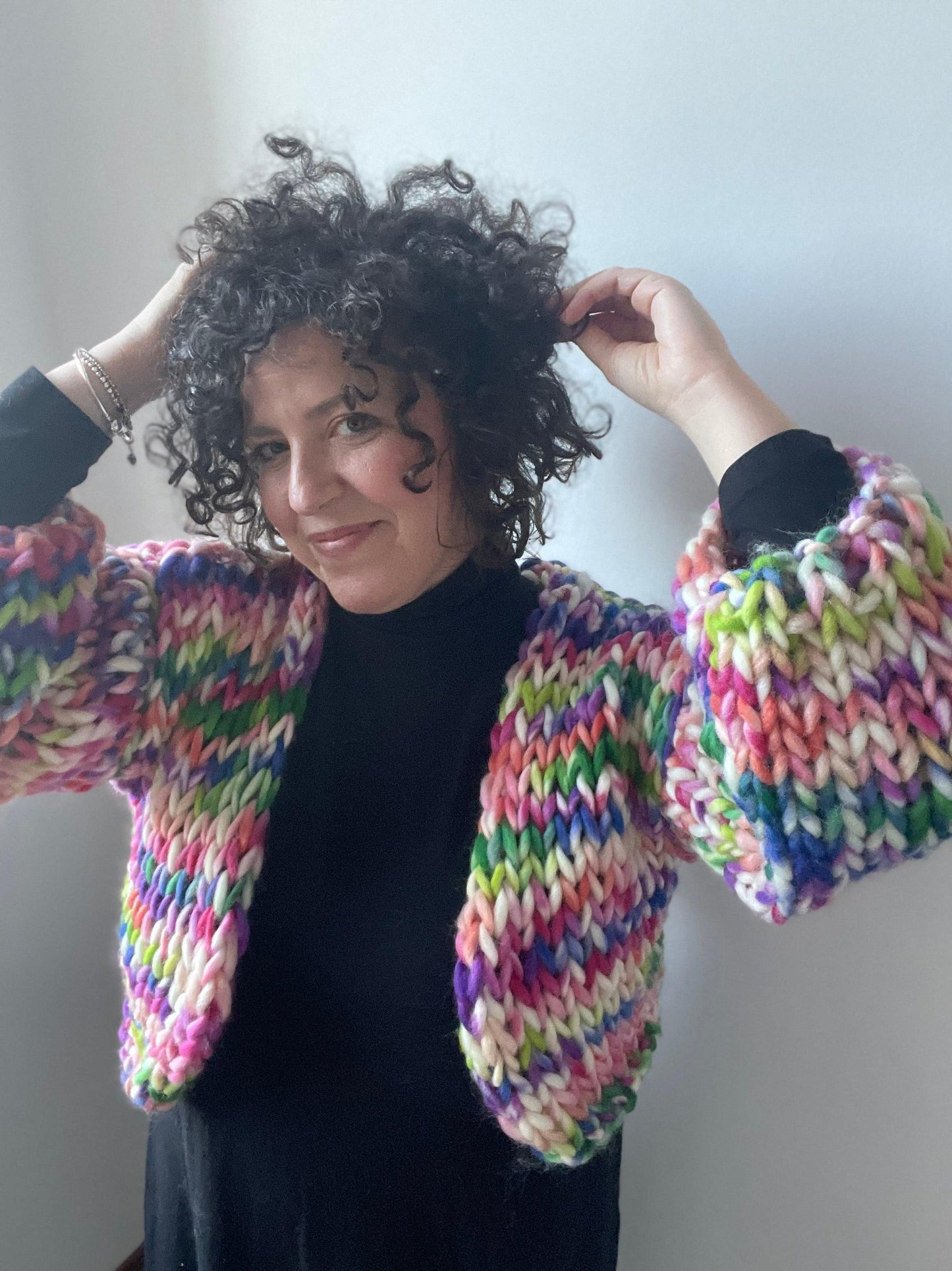 Marshmallow sweater ai ferri lana fatto a mano | Lab Knit & Crochet