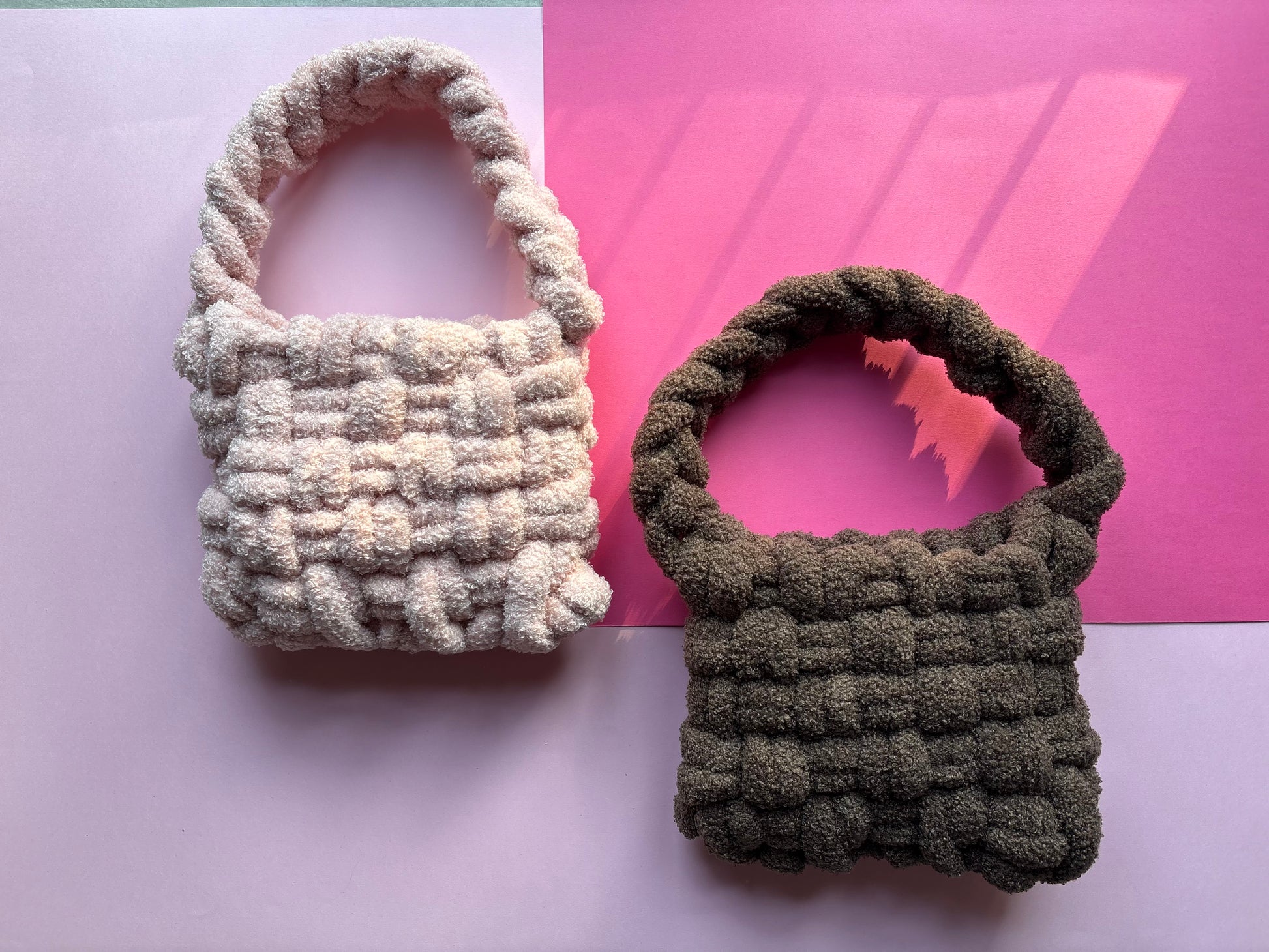 Sherpa Bag uncinetto lana fatta a mano | Lab Knit & Crochet
