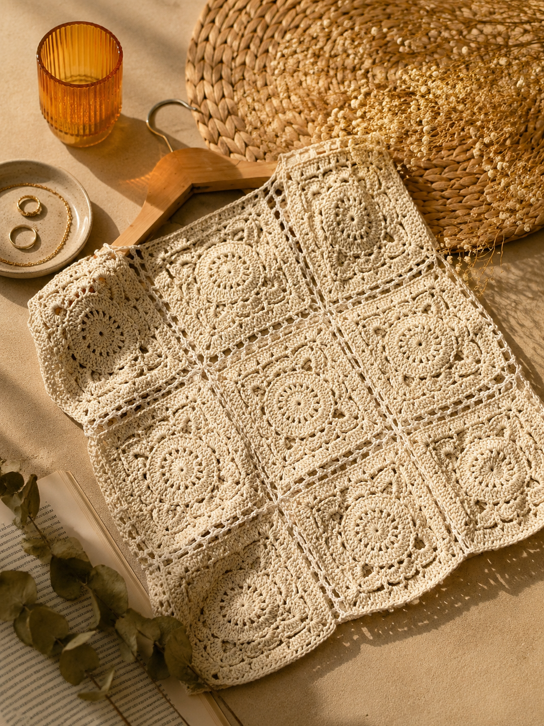 Maglia grannysquare uncinetto cotone fatta a mano | Lab Knit & Crochet